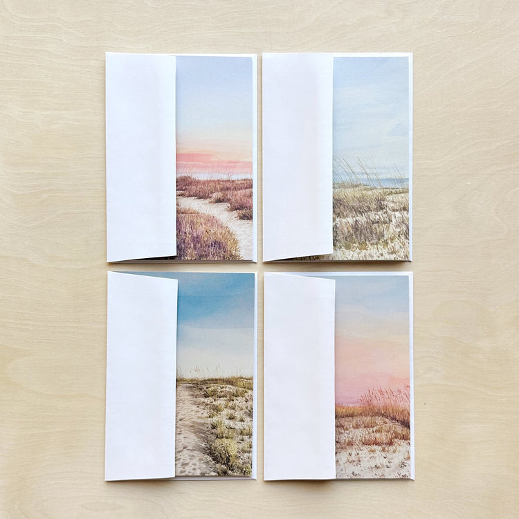 Greeting Cards featuring beach artwork from fine artist