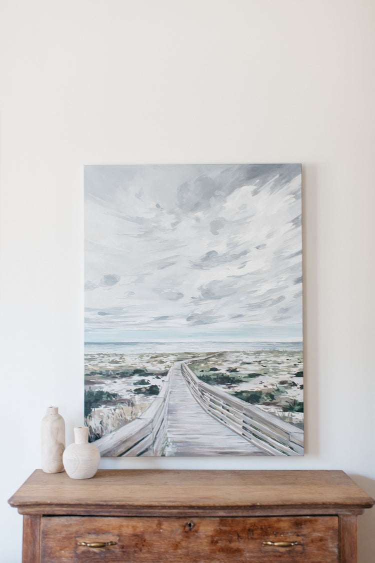Painting of boardwalk in Amelia Island