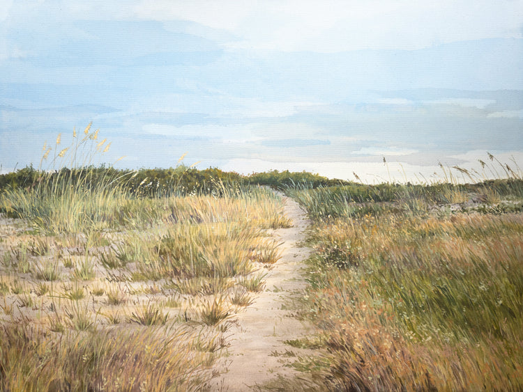 7:30 AM Beach Walk - 36x48"