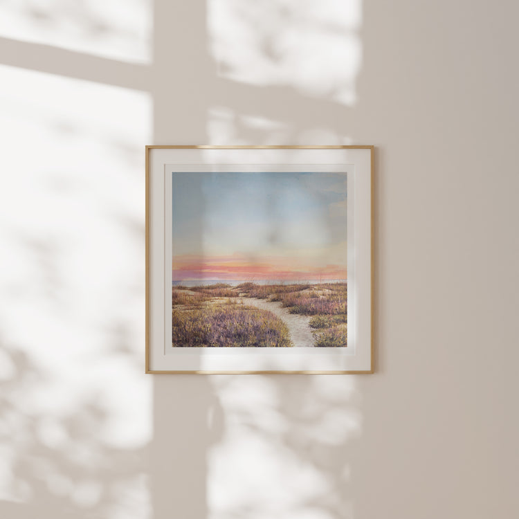 framed painting of a beach path leading to the ocean on Sullivans Island