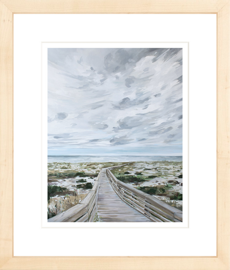 Framed Painting of boardwalk in Amelia Island 