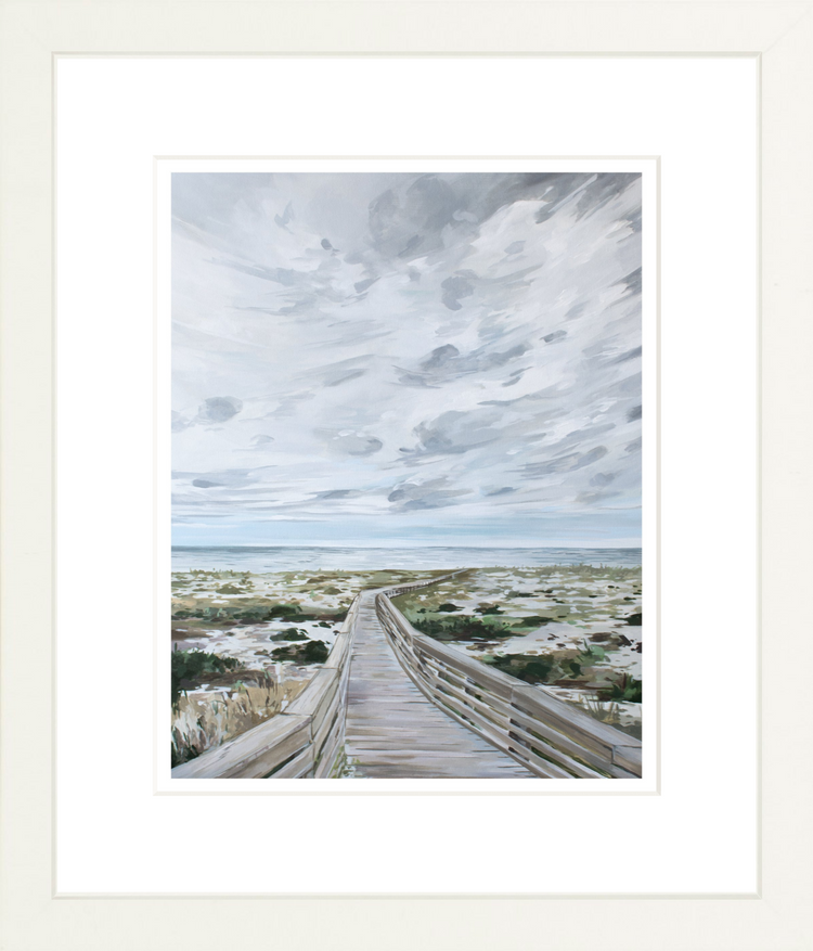 Framed Painting of boardwalk in Amelia Island 