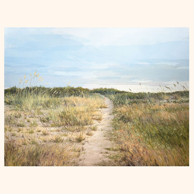 7:30 AM Beach Walk - 36x48"